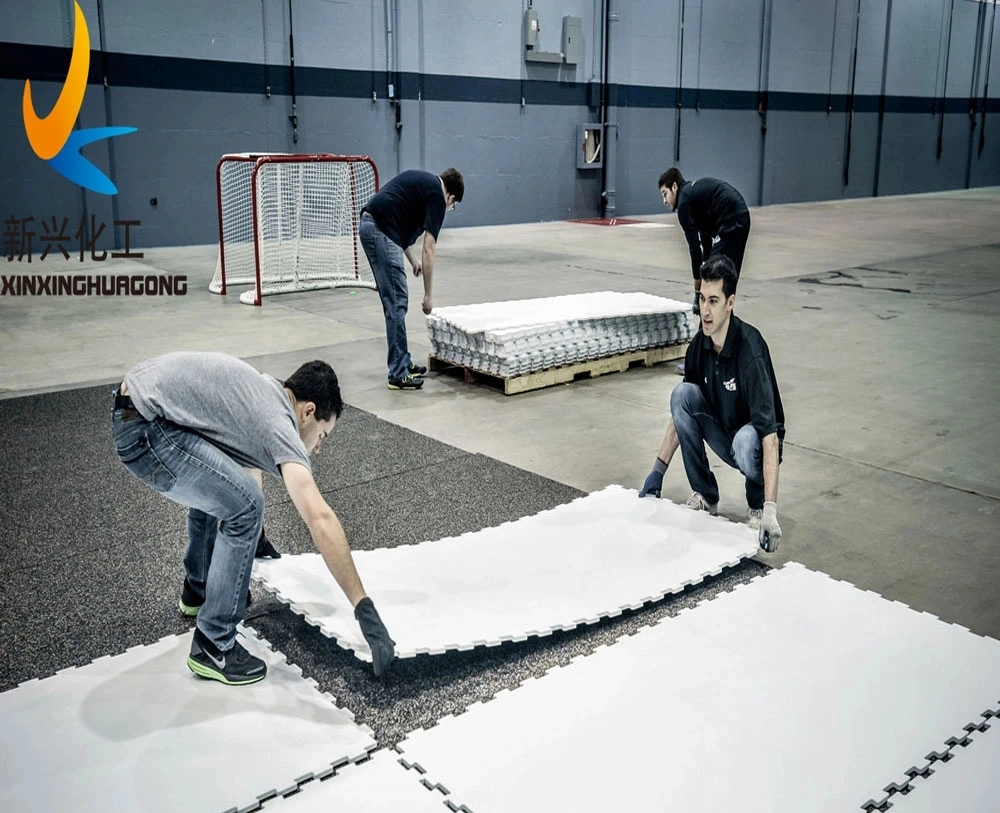 Reusable, 100% Virgin UHMWPE, Self-Lubricating Synthetic Ice for Making Hockey Rink